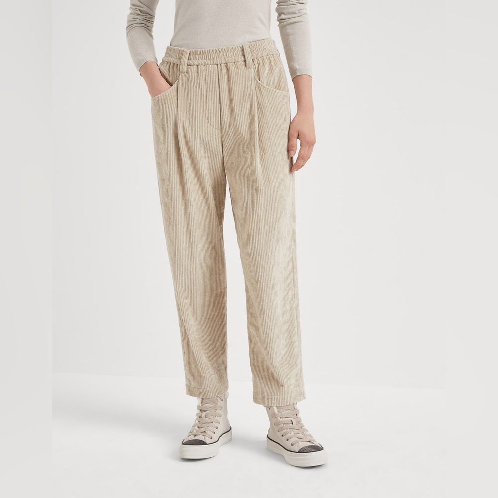 Brunello Cucinelli Corduroy, Baggy Trousers Size 12